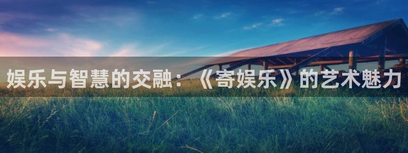 PG电子4平台注册：娱乐与智慧的交融：《寄娱乐》的艺术魅力